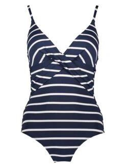 Barts Badeanzug In Dunkelblau/ Weiß