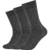 Camano Baumwoll-Socken (3er Pack) In Anthrazit