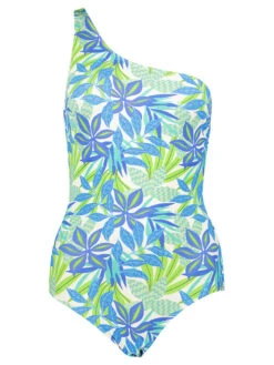 Badeanzug In Blau/ Grün