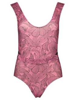 Badeanzug In Rosa/ Schwarz