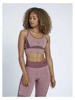 Hummel Trainingstop "Clea Seamless" In Bordeaux -CMP || super.natural || Odlo Verkäufe hummel trainingstop clea seamless in bordeaux 3