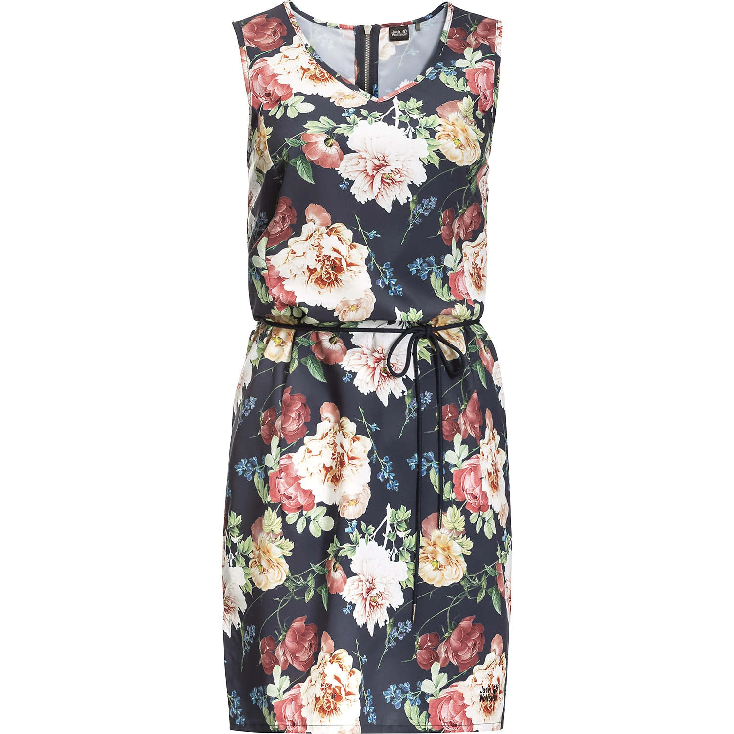 Jack Wolfskin Blumenkleid Tioga Road In Marine 3 Jack Wolfskin Blumenkleid Tioga Road In Marine