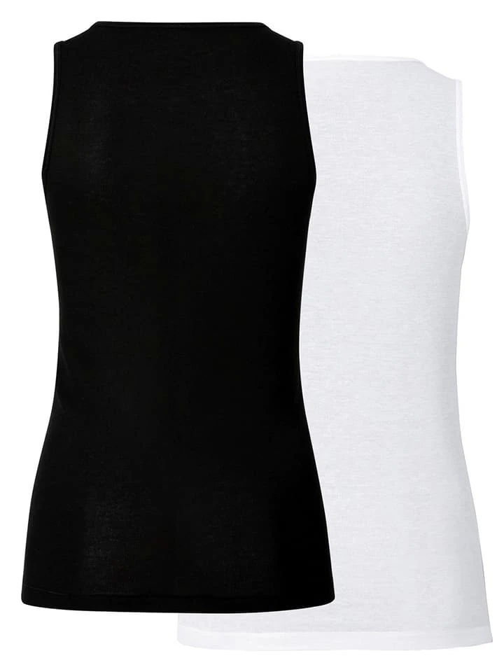 Odlo 2er-Set: Funktionsunterhemden "Active Cubic Light" In Weiß/ Schwarz 4 Odlo 2er-Set: Funktionsunterhemden "Active Cubic Light" In Weiß/ Schwarz – Bild 2