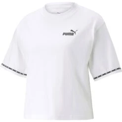 Croptop Power Tape In Puma White