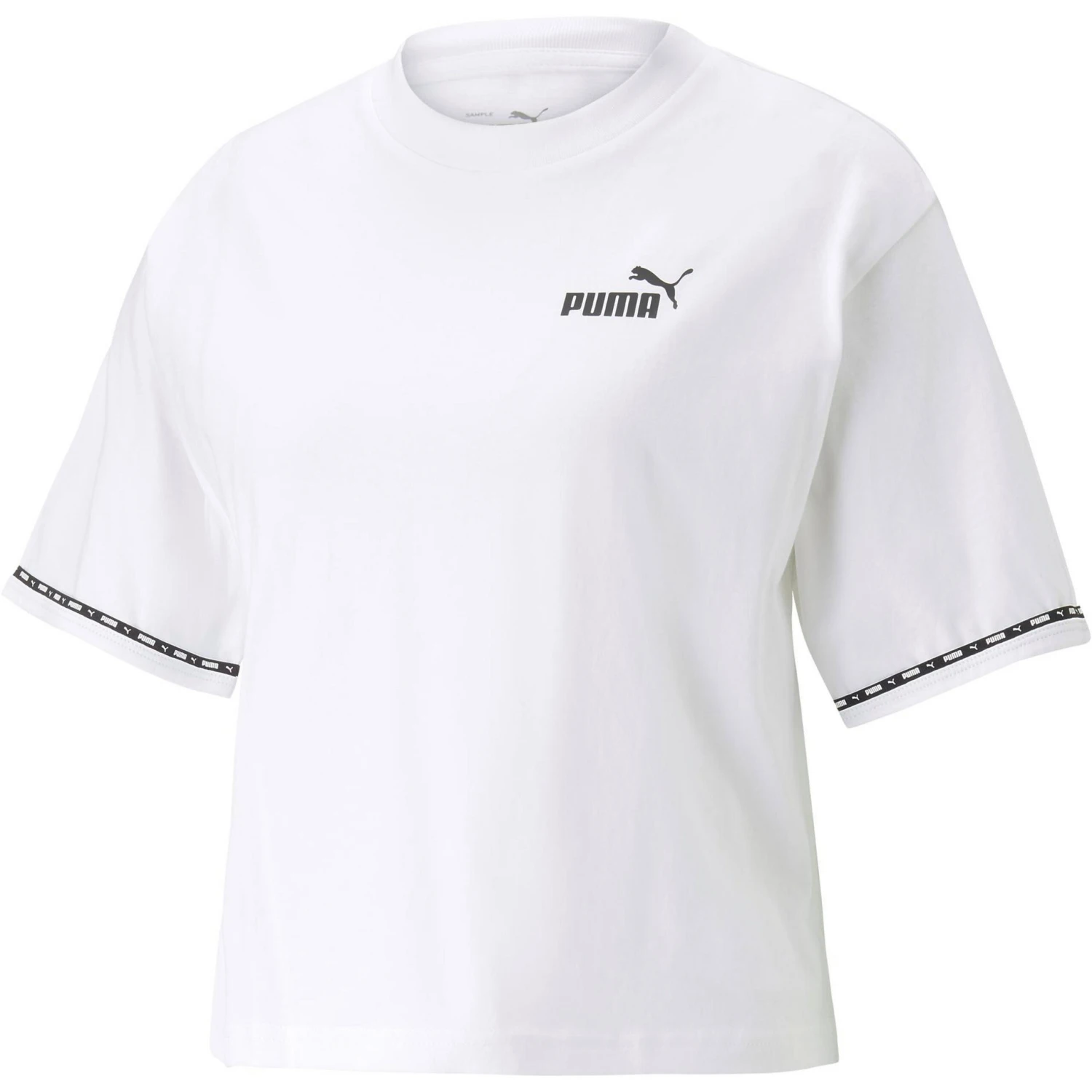 Croptop Power Tape In Puma White 3 Croptop Power Tape In Puma White