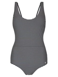 Badeanzug Schwarz/ Weiß