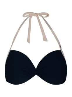 Bikini-Oberteil In Schwarz/ Creme