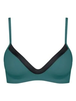 Sloggi Bikini-Oberteil In Grün/ Schwarz