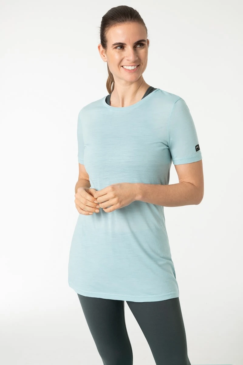 Super.natural Merino T-Shirt In Himmelblau 5 Super.natural Merino T-Shirt In Himmelblau – Bild 3