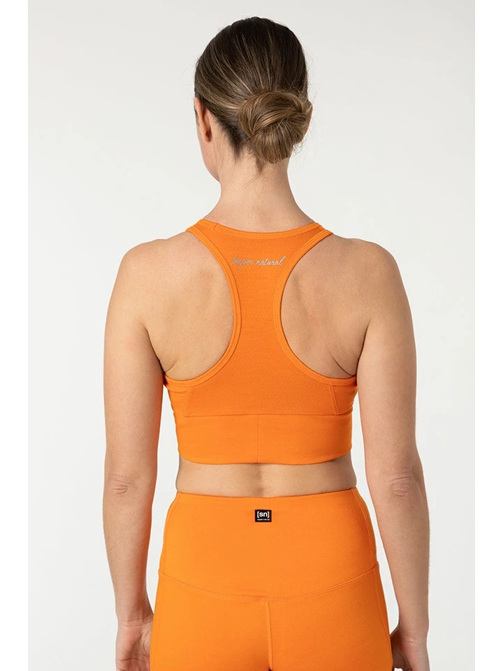 Super.natural Sport-BH "Liquid Flow" In Orange 4 Super.natural Sport-BH "Liquid Flow" In Orange – Bild 2