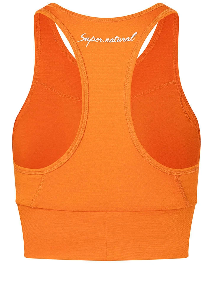 Super.natural Sport-BH "Liquid Flow" In Orange 6 Super.natural Sport-BH "Liquid Flow" In Orange – Bild 4