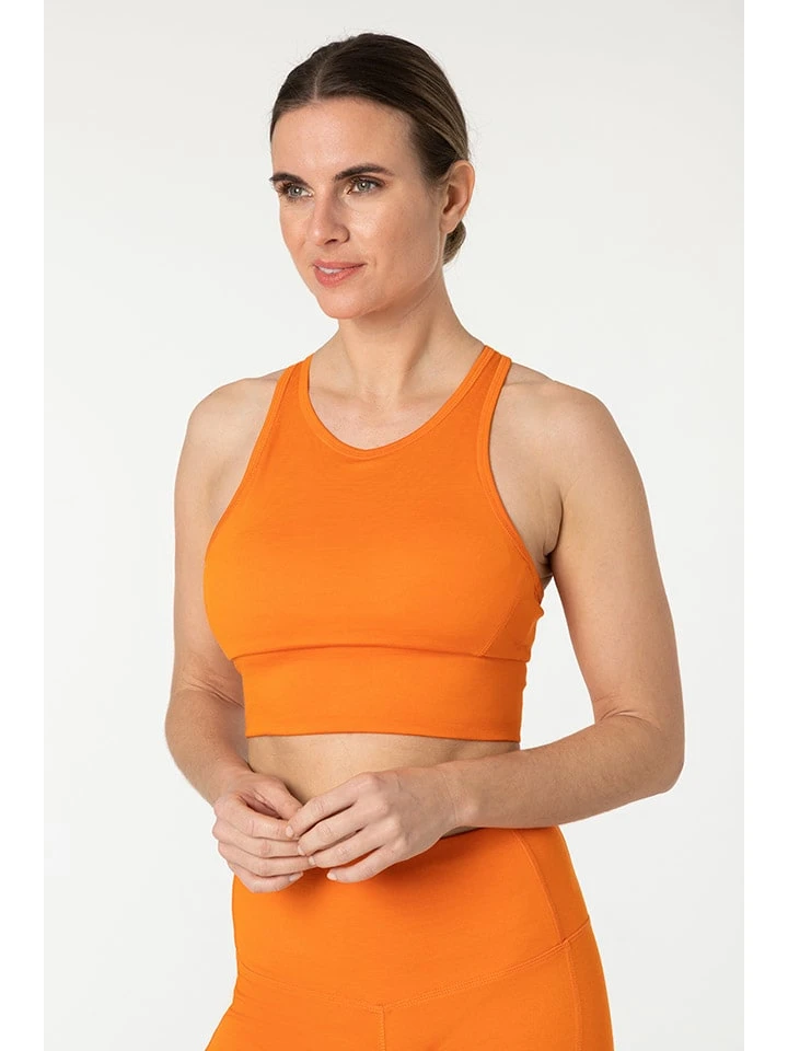 Super.natural Sport-BH "Liquid Flow" In Orange 3 Super.natural Sport-BH "Liquid Flow" In Orange